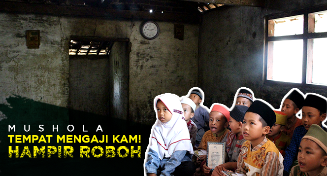 BANGUN KEMBALI MUSHOLA ASSAIDI YANG HAMPIR ROBOH