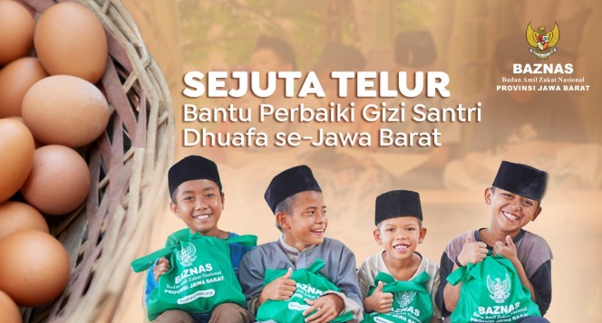 Satu Juta Telur untuk Bantu Santri di Pelosok