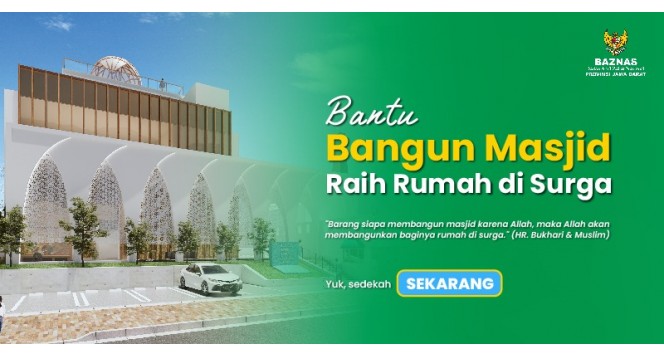 Bantu Bangun Masjid, Raih Rumah di Surga