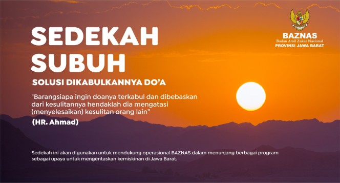 Awali Hari dengan Sedekah Subuh