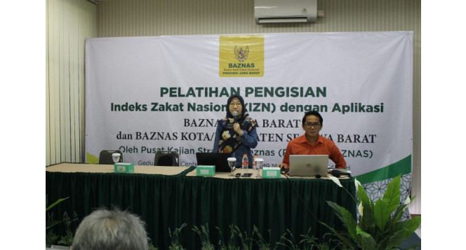 PELATIHAN PENGISIAN INDEK ZAKAT NASIONAL (IZN)