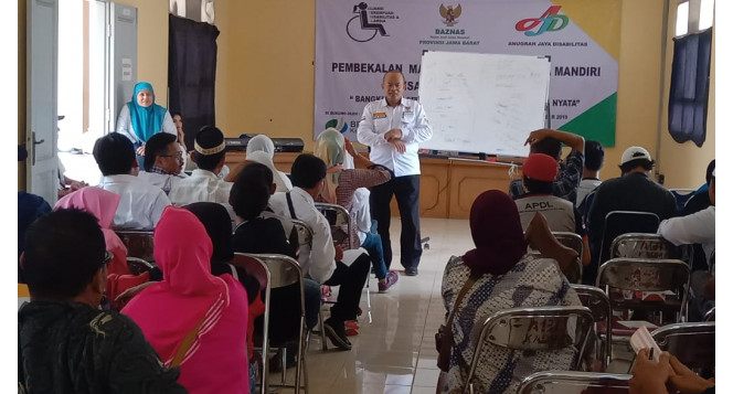 BAZNAS JABAR Gelar Pembekalan Management Kepada Penyandang DIsabilitas