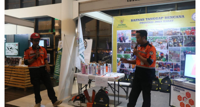 BAZNAS Tanggap Bencana Jabar Membuka Booth Edukasi  Kebencanaan di Acara Konser Amal Sabyan