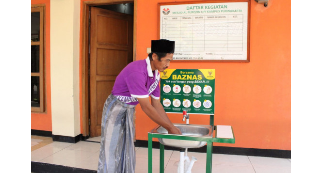 BAZNAS Jabar Gandeng Tim BTB dan LAB Kabupaten Purwakarta dalam Program Wastafel Sehat