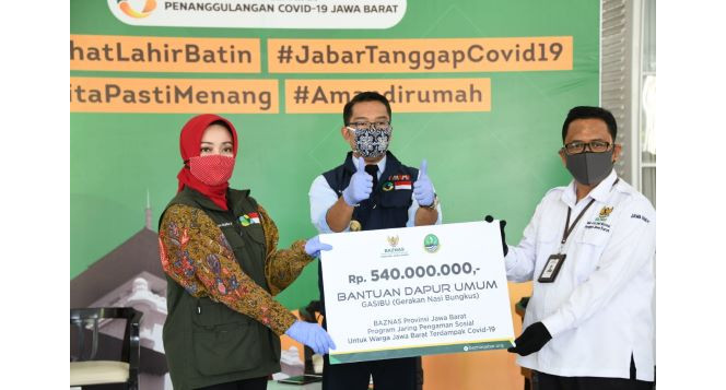 BAZNAS Jabar Salurkan Dana Bantuan untuk Penyelenggaraan Dapur Umum dalam Program GASIBU