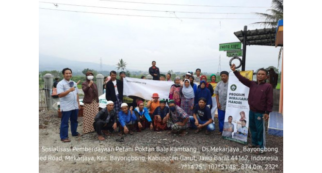 BAZNAS JABAR DAMPINGI KELOMPOK TANI BALE KAMBANG KABUPATEN GARUT DI MASA PANDEMI COVID-19