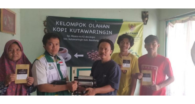 Dukung Kemajuan Ekonomi Umat, BAZNAS Jabar Bentuk Kelompok Pengolah Biji Kopi Pegunungan