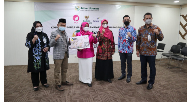 Optimalkan Layanan Kemudahan Berdonasi, BAZNAS Jabar Dan Bank BJB Bersama PPLIPI Luncurkan Kartu Jabar Bageur