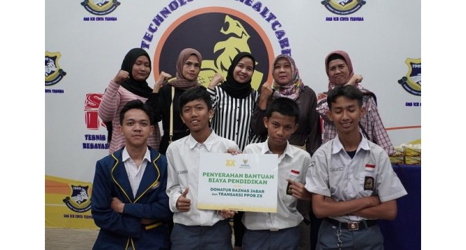 BAZNAS Jabar, Berikan Bantuan Pendidikan untuk Siswa SMK hasil dari Donatur dan Transaksi PPOB di ZX