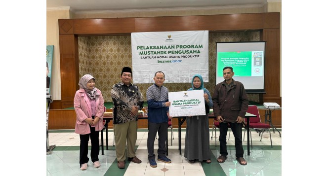 BAZNAS Jabar dan Yayasan SAPA Bantu 40 Mustahik menjadi Pengusaha