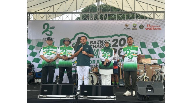 BAZNAS Jabar Meriahkan Charity Walk Milad ke-25 BAZNAS di Sumedang dengan Layanan Sosial Terpadu
